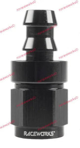 RACEWORKS PUSH LOK HOSE FITTING AN-4 STRAIGHT | RWF-401-04BK-NZRACEWORKS-Autoignite NZ