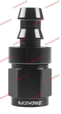 RACEWORKS PUSH LOK HOSE FITTING AN-5 STRAIGHT | RWF-401-05BK-NZRACEWORKS-Autoignite NZ