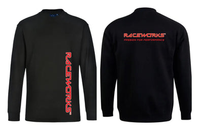 RACEWORKS S BLACK T-SHIRT LONG SLEEVE | MER-598-NZRACEWORKS-Autoignite NZ
