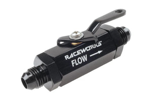 RACEWORKS SHUT OFF VALVE AN-6 | RWF-650-06BK-NZRACEWORKS-Autoignite NZ