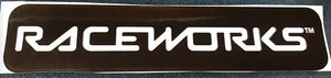 RACEWORKS STICKER B&W 400mm X 70mm | MER-113-NZRACEWORKS-Autoignite NZ
