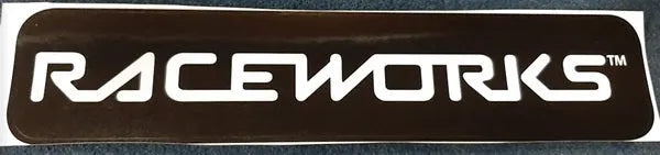 RACEWORKS STICKER B&W 700mm X 110mm | MER-114-NZRACEWORKS-Autoignite NZ
