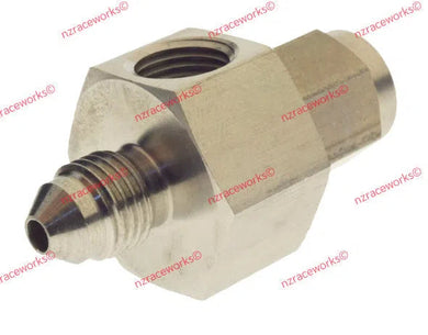 RACEWORKS SWIVEL TO AN-3 WITH 1/8IN NPT PORT | RWF-140-03SS-NZRACEWORKS-Autoignite NZ