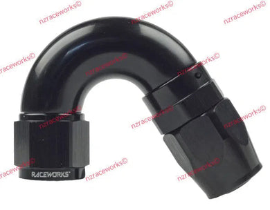 RACEWORKS TAPER HOSE FITTING AN-10 150DEG | RWF-115-10BK-NZRACEWORKS-Autoignite NZ