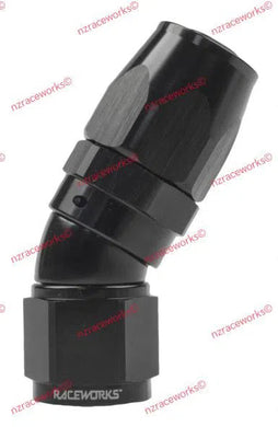 RACEWORKS TAPER HOSE FITTING AN-10 30DEG | RWF-117-10BK-NZRACEWORKS-Autoignite NZ