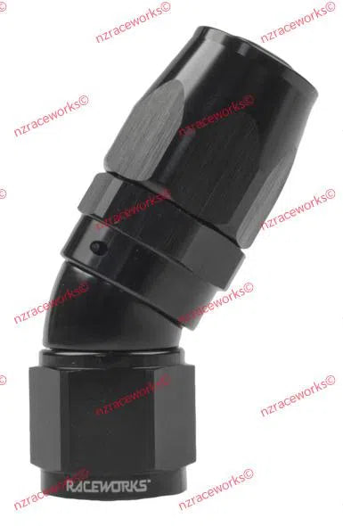 RACEWORKS TAPER HOSE FITTING AN-10 30DEG | RWF-117-10BK-NZRACEWORKS-Autoignite NZ