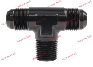 RACEWORKS TEE AN-16 - 1'' NPT ON BRANCH | RWF-825-16BK-NZRACEWORKS-Autoignite NZ