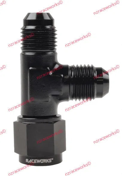 RACEWORKS TEE - SWIVEL ON RUN AN-6 | RWF-145-06BK-NZRACEWORKS-Autoignite NZ