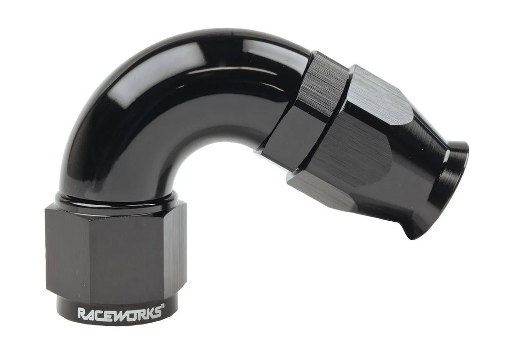 RACEWORKS TEFLON BRAID HOSE ENDS 120 DEGREE