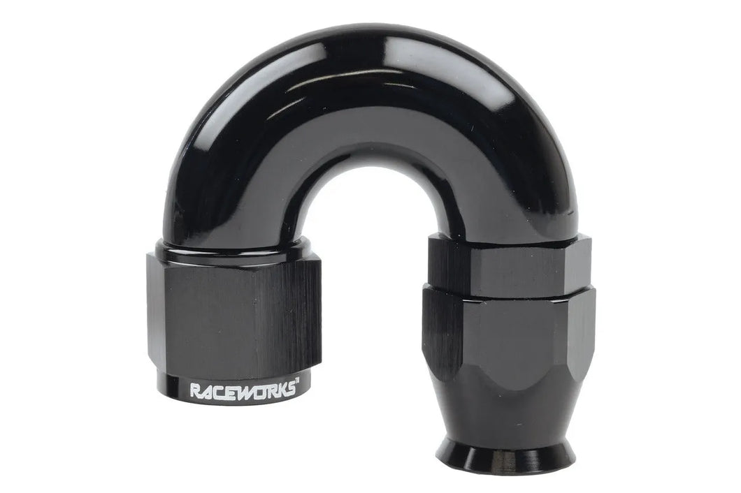 RACEWORKS TEFLON BRAID HOSE ENDS 180 DEGREE