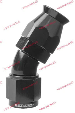 RACEWORKS TEFLON BRAID HOSE ENDS > 30 DEGREE-NZRACEWORKS-Autoignite NZ