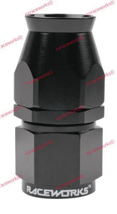RACEWORKS TEFLON HOSE FITTING AN-10 STRAIGHT | RWF-201-10BK-NZRACEWORKS-Autoignite NZ