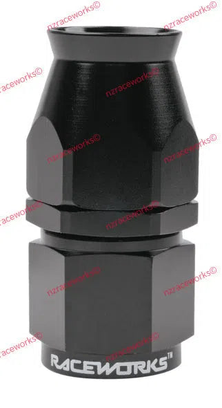 RACEWORKS TEFLON HOSE FITTING AN-10 STRAIGHT | RWF-201-10BK-NZRACEWORKS-Autoignite NZ