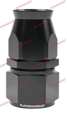 RACEWORKS TEFLON HOSE FITTING AN-12 STRAIGHT | RWF-201-12BK-NZRACEWORKS-Autoignite NZ