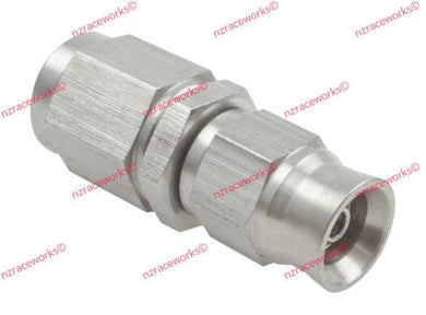 RACEWORKS TEFLON HOSE FITTING AN-3 STRAIGHT STAINLESS | RWF-201-03SS-NZRACEWORKS-Autoignite NZ
