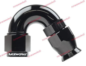 RACEWORKS TEFLON HOSE FITTING AN-6 150 DEG | RWF-205-06BK-NZRACEWORKS-Autoignite NZ