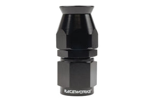RACEWORKS TEFLON HOSE FITTING AN-6 STRAIGHT | RWF-201-06BK