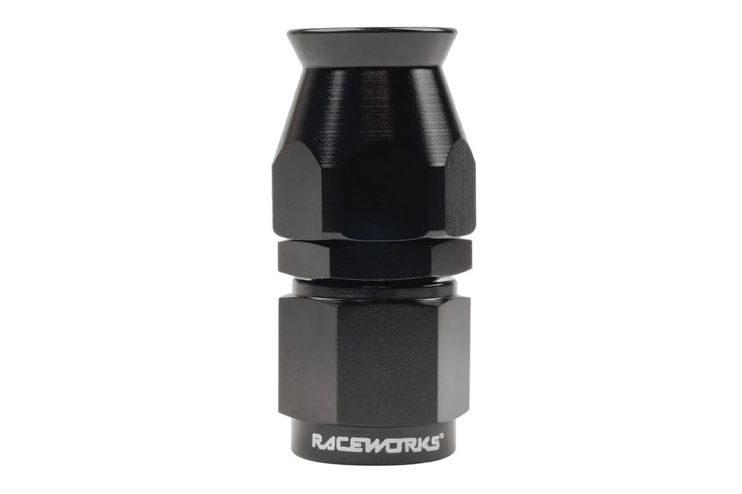 RACEWORKS TEFLON HOSE FITTING AN-6 STRAIGHT | RWF-201-06BK