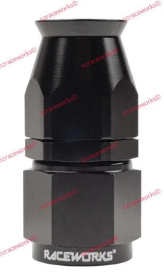 RACEWORKS TEFLON HOSE FITTING AN-8 STRAIGHT | RWF-201-08BK-NZRACEWORKS-Autoignite NZ