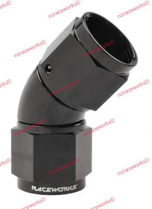 RACEWORKS TO SWIVEL AN-10 45 DEG | RWF-132-10BK-NZRACEWORKS-Autoignite NZ