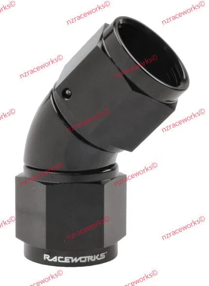 RACEWORKS TO SWIVEL AN-10 45 DEG | RWF-132-10BK-NZRACEWORKS-Autoignite NZ