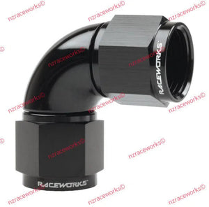 RACEWORKS TO SWIVEL AN-10 90 DEG | RWF-133-10BK-NZRACEWORKS-Autoignite NZ