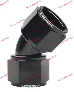 RACEWORKS TO SWIVEL AN-12 45 DEG | RWF-132-12BK-NZRACEWORKS-Autoignite NZ