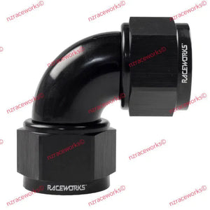 RACEWORKS TO SWIVEL AN-16 90 DEG | RWF-133-16BK-NZRACEWORKS-Autoignite NZ