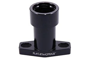 RACEWORKS TURBO DRAIN ADAPTER AN-10 MALE 3IN LONG UNIVERSAL 38-44MM SLOTTED | RWF-465-01LBK-NZRACEWORKS-Autoignite NZ