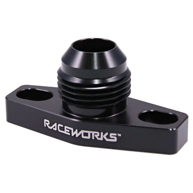 RACEWORKS TURBO DRAIN ADAPTER AN-10 MALE UNIVERSAL 38-44MM SLOTTED | RWF-465-01BK-NZRACEWORKS-Autoignite NZ