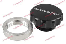 Load image into Gallery viewer, RACEWORKS WELD ON ALUMINUM FILLER WITH BLACK MALE CAP 3.0IN | RWF-461-48-ABK-NZRACEWORKS-Autoignite NZ
