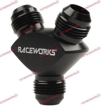 RACEWORKS Y BLOCK FLARE AN THREAD 3 X AN-10 | RWF-930-10-10BK-NZRACEWORKS-Autoignite NZ