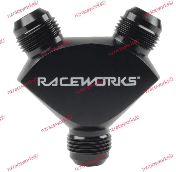 RACEWORKS Y BLOCK FLARE AN THREAD 3 X AN-16 | RWF-930-16-16BK-NZRACEWORKS-Autoignite NZ