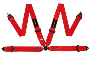 RED 4POINT FIA CAM LOCK HARNESS, 3IN BELTS, SNAP HOOK ENDS | VPR-120RD-NZRACEWORKS-Autoignite NZ