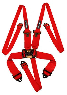 RED 5POINT LATCH & LINK HARNESS, SFI APPROVED HANS 2-3IN BELTS, SHE | VPR-110RD-NZRACEWORKS-Autoignite NZ