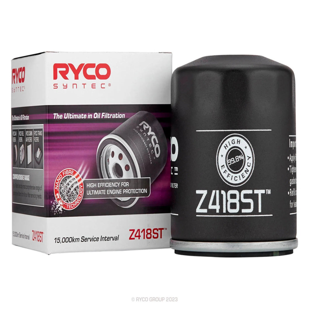 RYCO SYNTEC OIL FILTER | Z418ST-SYNTEC OIL FILTER-RYCO-Autoignite NZ