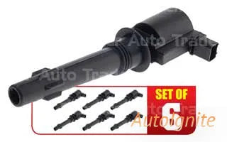 SET OF 6 IGNITION COILS | IGC-163M-6-AUTOIGNITE-Autoignite NZ