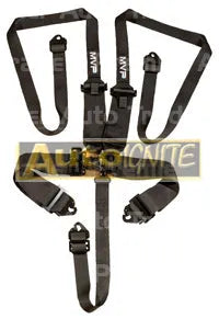 SILVER 5POINT LATCH & LINK HARNESS, SFI APPROVED HANS 2-3IN BELTS, SHE | VPR-110SR-NZRACEWORKS-Autoignite NZ