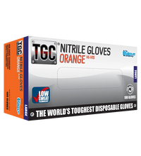 Load image into Gallery viewer, TGC® Orange Nitrile Disposable Gloves Box of 100-TGC-Autoignite NZ
