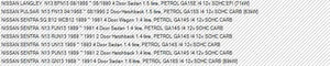 TIMING CHAIN KIT NISSAN GA15S GA16S | TCK070-PERMASEAL-Autoignite NZ