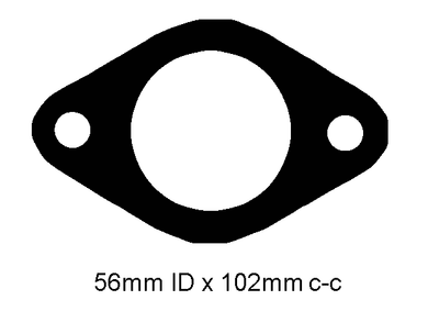 EXHAUST FLANGE GASKET MITSUBISHI 6G7# | EPG041-PERMASEAL-Autoignite NZ