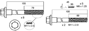 HEAD BOLT SET HOLDEN GEN III-PERMASEAL-Autoignite NZ