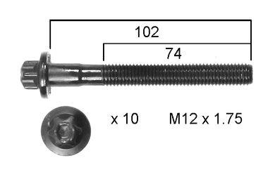 HEAD BOLT SET MERCEDES | HBS198-PERMASEAL-Autoignite NZ