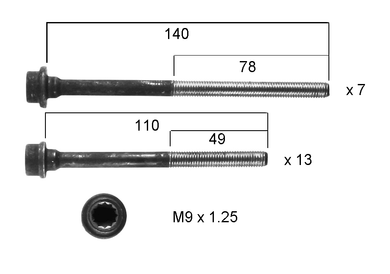 HEAD BOLT SET VW BHK-PERMASEAL-Autoignite NZ