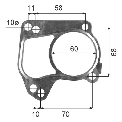 TURBOCHARGER INLET GASKET ISUZU 4JX1T-PERMASEAL-Autoignite NZ