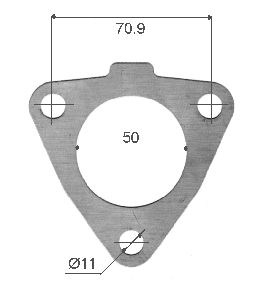 TURBOCHARGER INLET GASKET MITSUBISHI 4D56T-PERMASEAL-Autoignite NZ