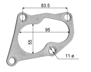 TURBOCHARGER OUTLET GASKET MITSUBISHI 4G93 | TUR056-PERMASEAL-Autoignite NZ