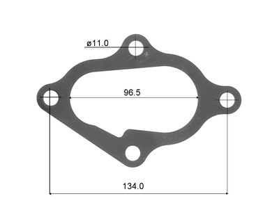 TURBOCHARGER OUTLET GASKET MITSUBISHI 4M40-PERMASEAL-Autoignite NZ