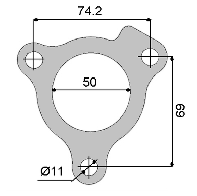 TURBOCHARGER OUTLET GASKET MITSUBISHI | TUR042-PERMASEAL-Autoignite NZ