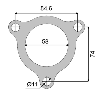 TURBOCHARGER OUTLET GASKET MITSUBISHI | TUR043-PERMASEAL-Autoignite NZ
